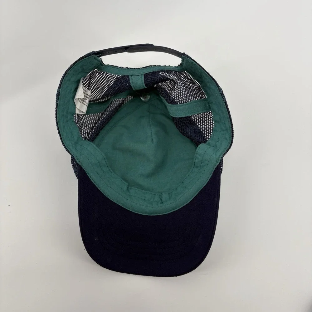 SHARK Youth Trucker Ballcap Multicolored Stripes/Blue Brim Adjustable Mesh Back